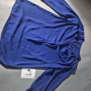 Royal Blue Long Sleeve Blouse